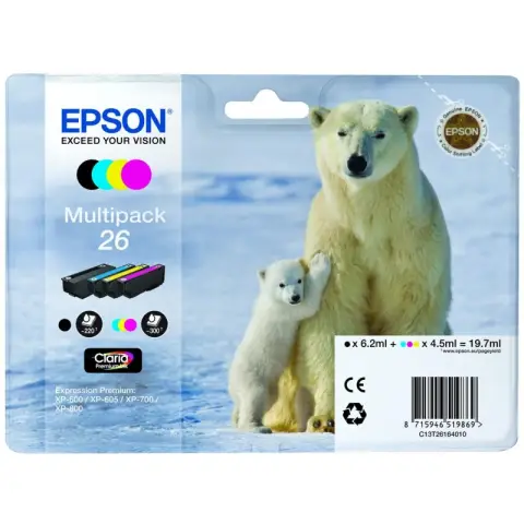 Epson T2616 - Zestaw tuszy do Epson XP-510, XP-520, XP-600, XP-605, XP-610 ...
